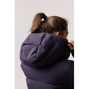 Cappotto lungo trapuntato da donna Paloma Horze Morella nera