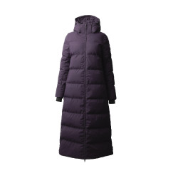 Cappotto lungo trapuntato da donna Paloma Horze Morella nera