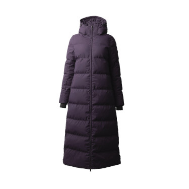Cappotto lungo trapuntato da donna Paloma Horze Morella nera