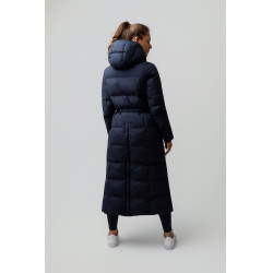 Cappotto lungo trapuntato da donna Paloma Horze Mirtillo Grigio
