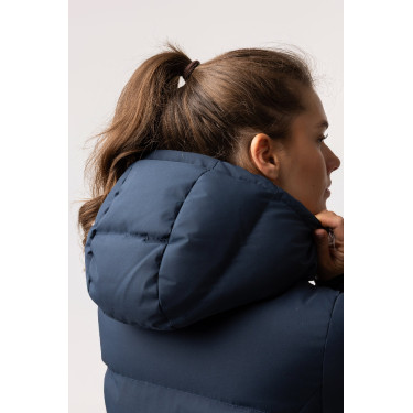 Cappotto lungo trapuntato da donna Paloma Horze Mirtillo Grigio