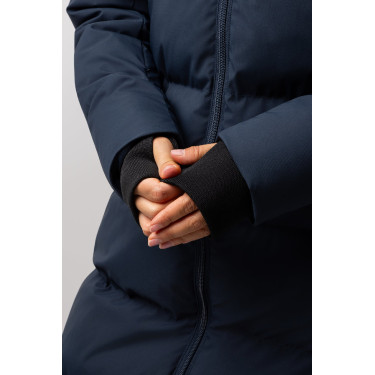 Cappotto lungo trapuntato da donna Paloma Horze Mirtillo Grigio