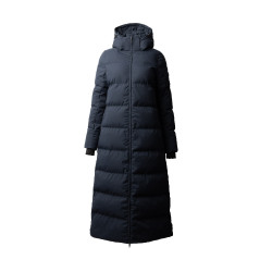 Cappotto lungo trapuntato da donna Paloma Horze Mirtillo Grigio