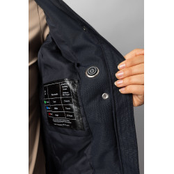 Giacca imbottita riscaldata lunga Jadine Horze inverno Marina Blu marino Giacca imbottita riscaldata lunga Jadine Horze inverno Marina Blu marino