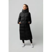 Cappotto lungo trapuntato da donna Paloma Horze Nero