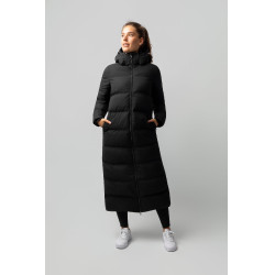 Cappotto lungo trapuntato da donna Paloma Horze Nero
