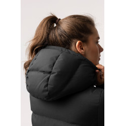 Cappotto lungo trapuntato da donna Paloma Horze Nero