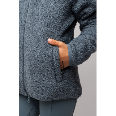 Giacca in pile ibrida Misha per bambini Tempo temporalesco Grigio Giacca in pile ibrida Misha per bambini Tempo temporalesco Grigio