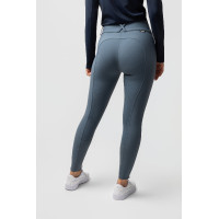 Pantaloni da equitazione termici Horze Grand Prix Pro da donna con grip integrale Tempo temporalesco Grigio