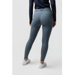 Pantaloni da equitazione termici Horze Grand Prix Pro da donna con grip integrale Tempo temporalesco Grigio