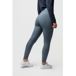 Pantaloni da equitazione termici Horze Grand Prix Pro da donna con grip integrale Tempo temporalesco Grigio