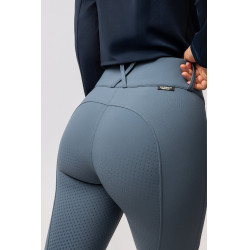 Pantaloni da equitazione termici Horze Grand Prix Pro da donna con grip integrale Tempo temporalesco Grigio