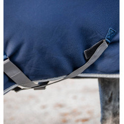 Copriveste asciugante Horseware integrale Amigo Jersey Marino / grigio titanio / argento Blu marino Copriveste asciugante Horseware integrale Amigo Jersey Marino / grigio titanio / argento Blu marino