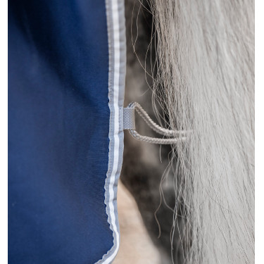 Copriveste asciugante Horseware integrale Amigo Jersey Marino / grigio titanio / argento Blu marino Copriveste asciugante Horseware integrale Amigo Jersey Marino / grigio titanio / argento Blu marino