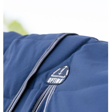 Coperta Horseware Rambo Optimo Stable Plus 400g Marino / temporale / grigio argento Blu marino