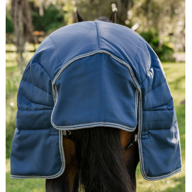 Coperta da scuderia Horseware Rambo® Optimo 400g Marino / temporale / grigio argento Blu marino