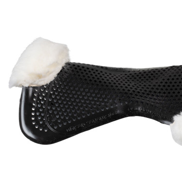 Ammortizzatore Acavallo in gel NS-S Classic-S taglio piatto Nero / montone bianco