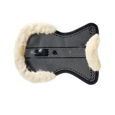 Ammortizzatore Acavallo in gel NS-S Classic-S taglio piatto Nero / montone naturale