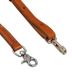 Attacco in cuoio ingrassato western Pool’s Olio chiaro Marrone