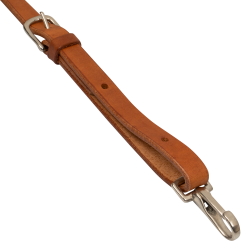 Attacco in cuoio ingrassato western Pool’s Olio chiaro Marrone