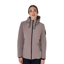 Giacca Equestro da donna idrorepellente e antivento Tigrato Marrone