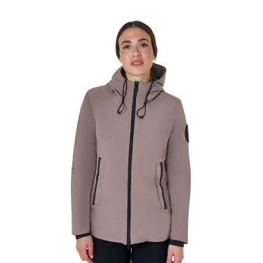 Giacca Equestro da donna idrorepellente e antivento Tigrato Marrone