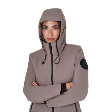 Giacca Equestro da donna idrorepellente e antivento Tigrato Marrone