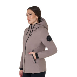 Giacca Equestro da donna idrorepellente e antivento Tigrato Marrone