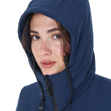 Giacca impermeabile da donna Equestro x FISE Blazer marine Blu marino