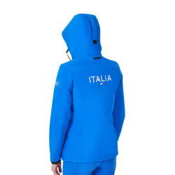 Giacca impermeabile da donna Equestro x FISE Blu di Savoia