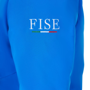 Giacca impermeabile da donna Equestro x FISE Blu di Savoia
