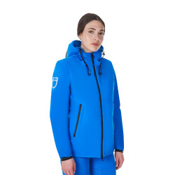 Giacca impermeabile da donna Equestro x FISE Blu di Savoia
