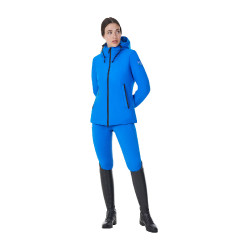Giacca impermeabile da donna Equestro x FISE Blu di Savoia