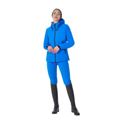 Giacca impermeabile da donna Equestro x FISE Blu di Savoia