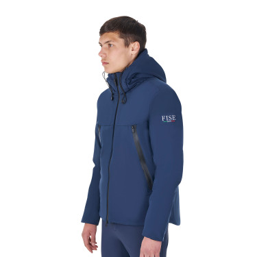 Giacca impermeabile da uomo Equestro x FISE Blazer marine Blu marino