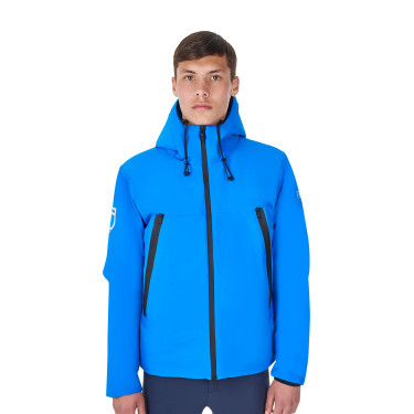 Giacca impermeabile da uomo Equestro x FISE Blu di Savoia