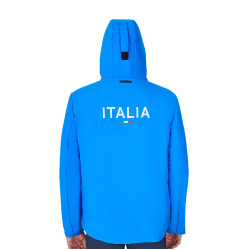 Giacca impermeabile da uomo Equestro x FISE Blu di Savoia