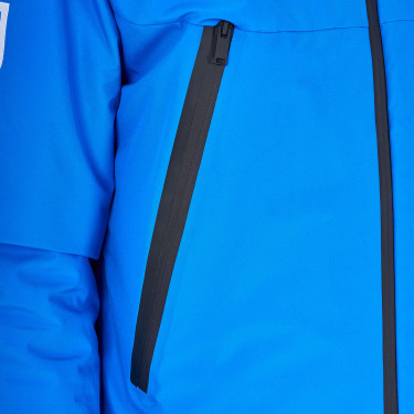 Giacca impermeabile da uomo Equestro x FISE Blu di Savoia