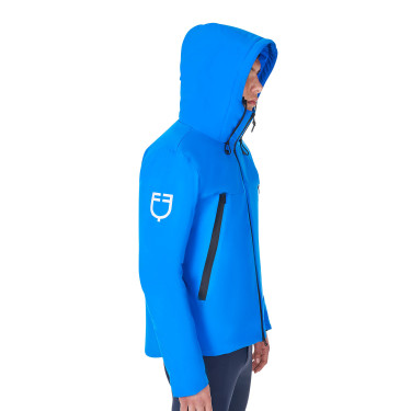 Giacca impermeabile da uomo Equestro x FISE Blu di Savoia