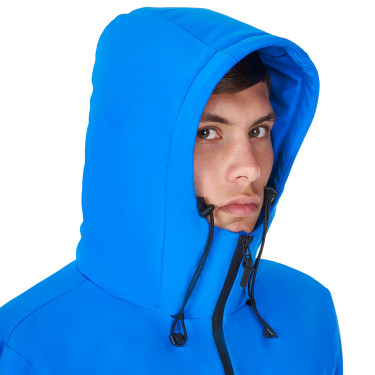 Giacca impermeabile da uomo Equestro x FISE Blu di Savoia