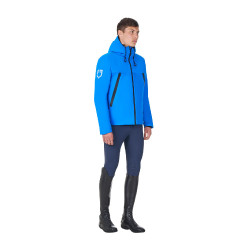 Giacca impermeabile da uomo Equestro x FISE Blu di Savoia