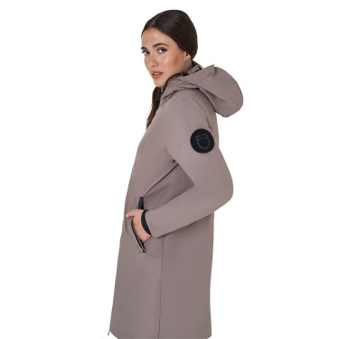 Giacca lunga da donna Equestro idrorepellente e antivento Tigrato