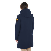 Giacca lunga da donna Equestro idrorepellente e antivento Tigrato Marrone