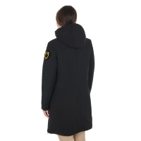 Giacca lunga da donna Equestro idrorepellente e antivento Tigrato Marrone