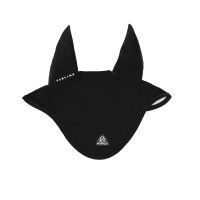 Cuffia antimosche Acavallo Sublime in Spandex con patch logo in silicone Nero