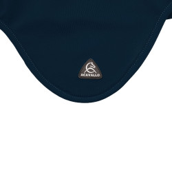 Cuffia antimosche Acavallo Sublime in Spandex con patch logo in silicone Marina Blu marino