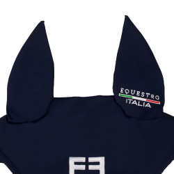 Cuffia Equestro x FISE in tessuto tecnico Blazer marine Blu marino