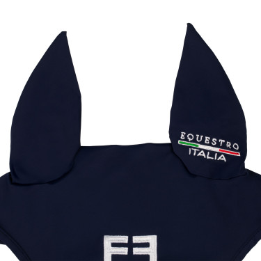 Cuffia Equestro x FISE in tessuto tecnico Blazer marine Blu marino