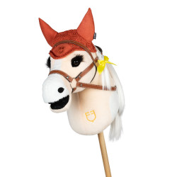 Cuffietta per hobby horse Equestro Rosso mattone