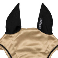 Cuffia in raso Supreme con orecchie elastiche Beige